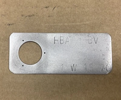 Etiqueta de identificación de bomba de dirección asistida Ford Galaxie 500 1970-1972 HBA BV 1 Foto 1 de 3