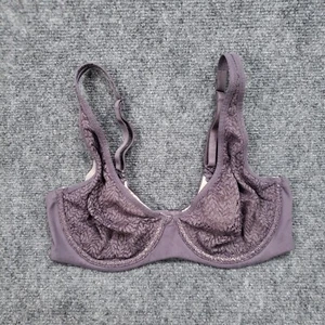 Victoria's Secret Body By Victoria Bra Womens 34D Purple Unlined Demi Underwired - Picture 1 of 13