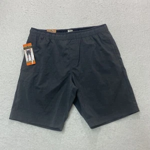 Voyager Mens XXL Charcoal Gray Black Elastic Waist Outdoor Hiking Shorts - Picture 1 of 9