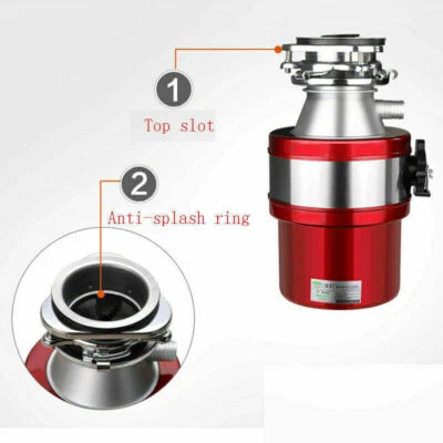 Kitchen Food Waste 1000ML Processor Disposer 370W 220V Garbage Disposal Crusher - Image 1 of 4