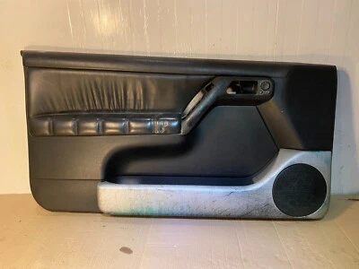 VW Golf 3 GTI 3 Portes Garniture De Porte Panneau En Cuir Noir Gauche 1H3867011 - Photo 1/4