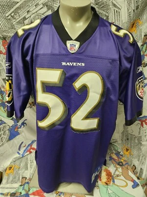Camiseta de Colección Reebok Ray Lewis Talla XL Cosida Baltimore Ravens On Field Foto 1 de 4