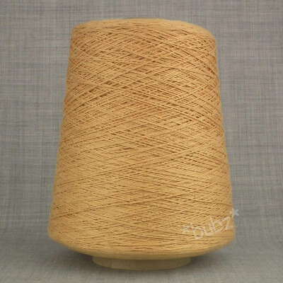 SOFT MERCERISED COTTON YARN 500g CONE 3 PLY NUDE HAND MACHINE KNITTING WEAVING - Image 1 of 3