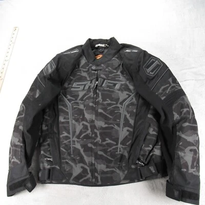 Chaqueta Shift Avenger Hombre Mediana Negra Camuflada Cremallera Codo y Hombreras Motocicleta Foto 1 de 4