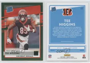 2020 Panini Donruss Rated Rookie Press Proof Green Tee Higgins #310 Rookie RC - Picture 1 of 3