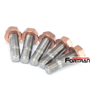 Edelstahl Stehbolzen + Eiermutter M8x1,25mm für Garrett GT25 GT28 T28 / CA180 SR20 RB25 - Bild 1 von 4