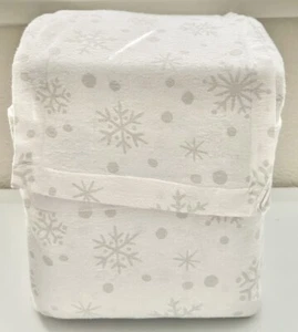 Wondershop Christmas Flannel Sheet Set Ivory Snowflake, King - Picture 1 of 5