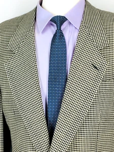 40R Canali Italy Bernini Beverly Hills Mens Vtg 1 Button Wool Blazer Sport Coat - Picture 1 of 12