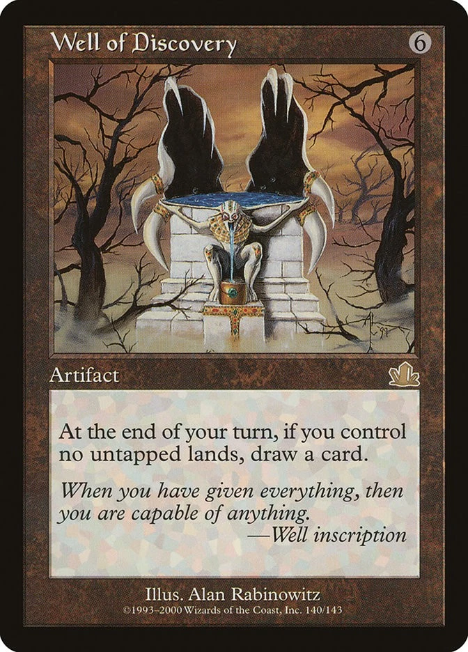 MTG Magic the Gathering Well of Discovery (140/144) Prophecy HP - Image 1 of 1