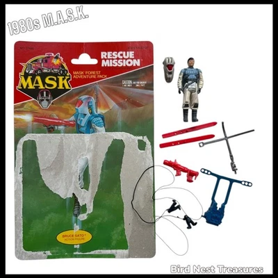 Kenner M.A.S.K. 1986 RESCUE MISSION 100% Completo con Tarjetero Original - Bruce Sato Foto 1 de 4
