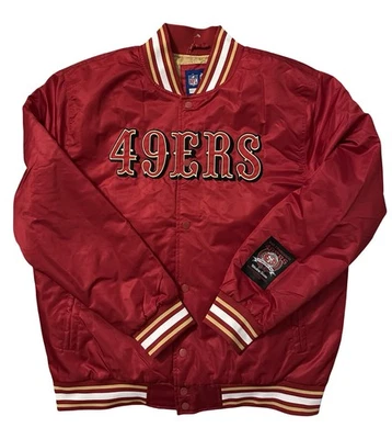 San Francisco 49ers NFL ULTRA GAME Bomber Jacket - Men’s Large - Image 1 of 4