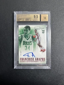 2013-14 Signatures Giannis Antetokounmpo Rc Franchise Graphs Auto /10 BGS9,5/10 - Bild 1 von 2