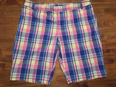 Polo Golf Ralph Lauren Amarillo Rosa Azul Polo Poni Bermudas a Cuadros 14/16  Foto 1 de 4