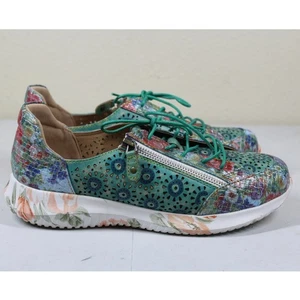 L'ARTISTE Jazzie Mixed Media Perforierte Sneaker Gr. 40 US 9 - Bild 1 von 5