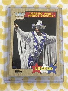 MACHO MAN RANDY SAVAGE #84 2017 TOPPS HERITAGE WWE WRESTLING legend ms elizabeth - Picture 1 of 2