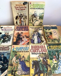 Bundle of 10 x  Barbara Cartland Vintage Romance, Love  Novels  Paperback Books - Imagen 1 de 17