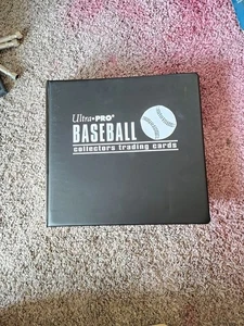 3" Baseball Trading Card Collector Album (Black) Collection Binder W 100 Sleeves - Picture 1 of 4