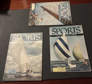 3 X Sports Illustrated Magazine Sloops Boating Yachting 1954-1956  - Picture 1 of 7