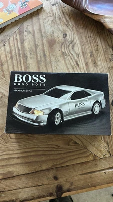 Vintage 1994 Hugo Boss Silver RC Remote Control Car In Original Box  - Image 1 of 4
