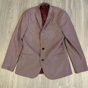 J. Ferrar Slim Fit Herren Blazer rot kariert Größe 42 R - Bild 1 von 12