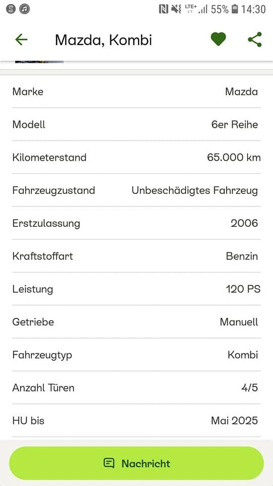 Mazda 6 2006 - Bild 1 von 4