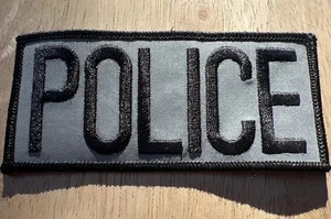 Parche Police negro y gris - Imagen 1 de 7