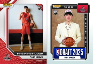 Yang Hansen 2025 Panini Instant NBA RPS #38 & Draft Night #DN-16 Rookie Lot - Picture 1 of 1