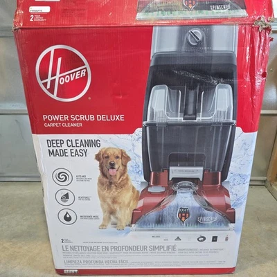 Hoover PowerScrub Deluxe Carpet Cleaner with 64 oz Pet Carpet Cleaner - New - Image 1 of 4