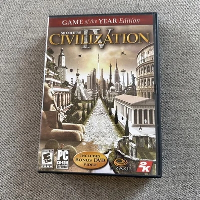 Sid Meier's 4 IV Civilization w/ DVD Small Box PC Game of the Year Edition - Image 1 of 4
