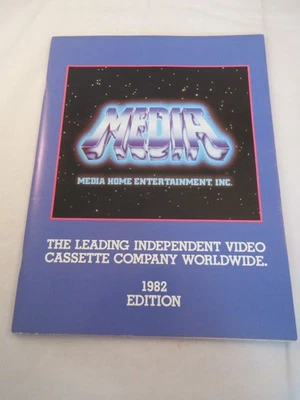 Vintage 1982 Media Home Entertainment VHS release guidebook, lots of VHS horror - Image 1 of 4