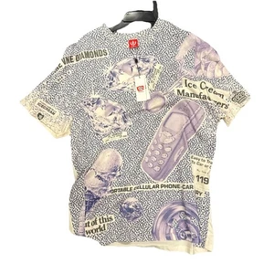 Ice Cream Herren T-Shirt Retro Print Large Herren Neu Mit Etikett UVP: $ 80 - Bild 1 von 6