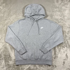 Nike Herren Hoodie mittelgrau Fleecepullover Sweatshirt Swoosh Logo Sweater - Bild 1 von 11