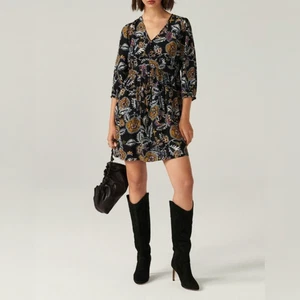 NWOT $295 ba&sh Volver Paisley Mini Dress L - Picture 1 of 7