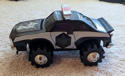 LJN Toys 1980's Vintage Rough Riders 4x4 Black & White Police Car Stomper - Image 1 of 4