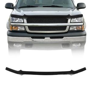 Front Bug Shield Hood Deflector for Chevrolet Silverado 1500 2003-2005 Black - Picture 1 of 10