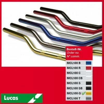 TRW MCL100G Superbike Motorrad Lenker Aluminium Ø22mm 750mm Länge - Bild 1 von 4