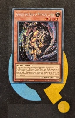 MP24-EN091 Gazelle the King of Mythical Claws Prismatic Secret Rare 1st YuGiOh - Image 1 of 3