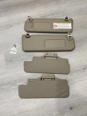 Juego de parasol Toyota 4Runner 2003-2009 OEM conjunto de ambos pares beige bronceado ⚡️ Foto 1 de 4