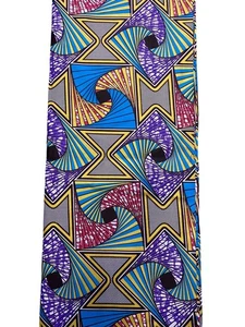 Vestido/tela artesanal africana de cera con estampado de tela Ankara de 6 yardas ¡Nuevo diseño!!! - Imagen 1 de 5
