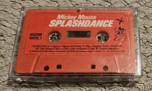 Mickey Mouse Splashdance 1983 Cassette Tested Plays - Picture 1 of 15