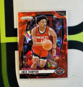 2024-25 Panini Amen Thompson Red Ice Prizm COLOR MATCH - Foto 1 di 1