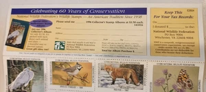 60 años celebrando la conservación - Federación Nacional de Vida Silvestre - 36 sellos - 1996 - Imagen 1 de 5