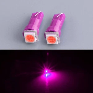 2x Fit For Vauxhall Corsa D Pink Purple LED Heater Control Bulbs B2 - Picture 1 of 4