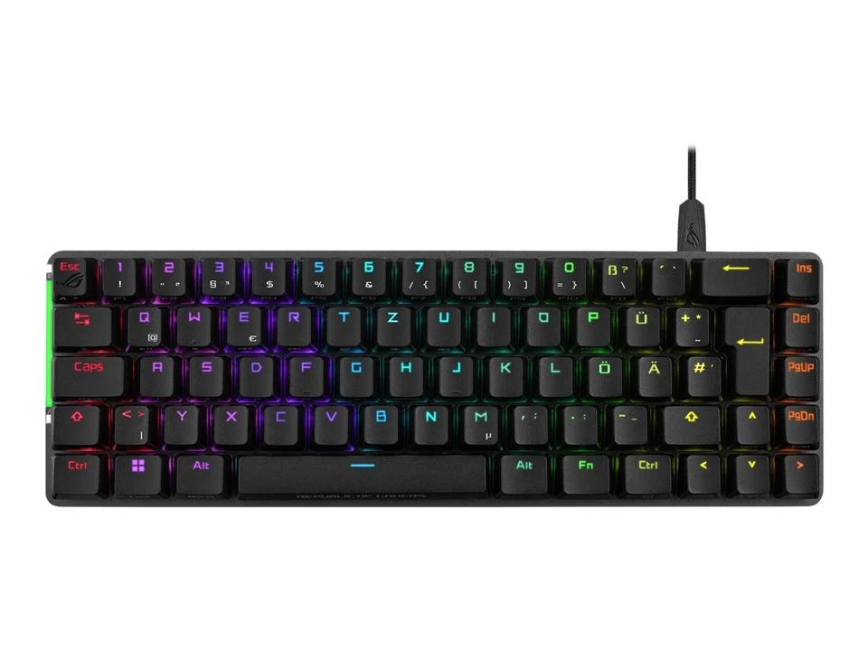 ASUS ROG Falchion Ace HFX, Gaming-Tastatur schwarz, DE-Layout,  ROG HFX - Bild 1 von 1