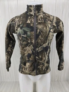 Columbia Camo Fleece Jacket Full Zip & Pockets Youth Large Camo Hunt - Picture 1 of 12