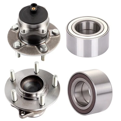 Front Rear 4pcs FWD Wheel Hub Bearings For 2008-2013 Mitsubishi Outlander Lancer Foto 1 de 4