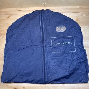 Authentic Burberry Blue Zippered Garment Suit Dress Storage Bag 22" X 38" - Picture 1 of 4