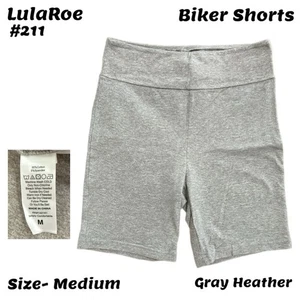 Lularoe einfarbig grau meliert Medium Biker-Shorts gebraucht, in einwandfreiem Zustand - Bild 1 von 3