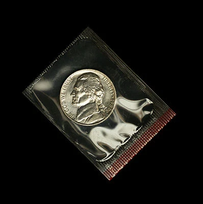 1986 D Jefferson Nickel  ~ Uncirculated Coin in the Original Mint Cello  - Image 1 of 2