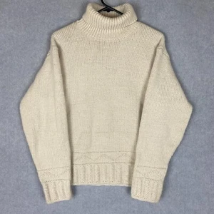 JW Anderson Uniqlo Jumper Womens Small Light Beige Cream Wool Alpaca Sweater - Picture 1 of 6